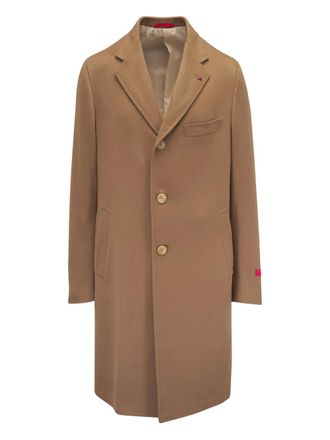 Isaia Ross button coat - Brown