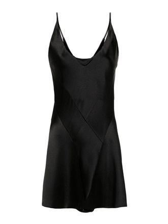 Maison Margiela Four-stitch logo satin dress