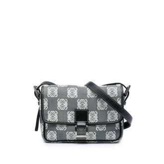 Loewe Pre-owned Loewe Anagram Canvas Flap Crossbody Ladies 723KJ6CJ0ACR05AU