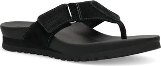 Taos Womens Super Sonic Thong Sandal In Black