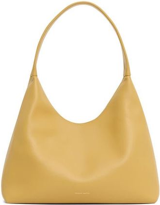 Mansur Gavriel Candy Pebbled Leather Shoulder Bag in Paglia at Nordstrom