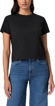 Paige Rhodes Crewneck Cotton T-Shirt in Black at Nordstrom, Size X-Large