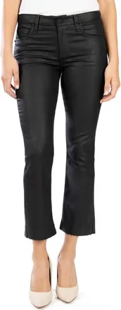 Kut from the Kloth Kelsey Crop Kick Flare Jeans in Black Jm at Nordstrom, Size 00