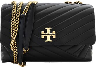 Tory Burch Black Chevron Kira Convertible Shoulder Bag