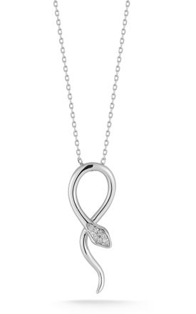 Glaze Jewelry Sterling Silver Snake Necklace