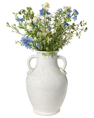 Tozai Home Twos Company 17.5In Crackle Two-Handled Urn