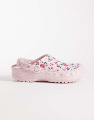 Crocs Classic Crafted - Zoccoli rosa a fiori