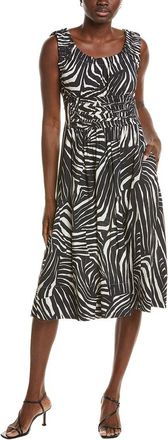 Nicole Miller Sleeveless A-Line Midi Dress