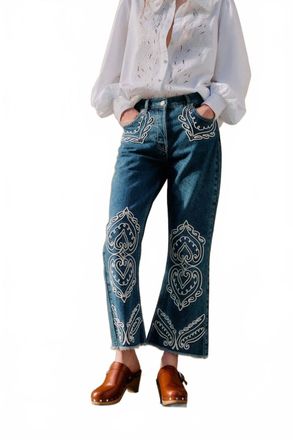 Farm Rio Cornely Pants In Denim