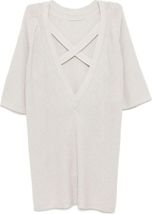 Herm&egrave;s Maglione con scollo a V - Grigio