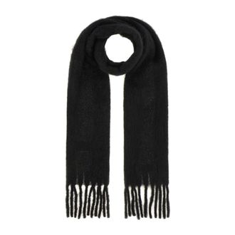 Marni Winter Scarves, male, Black, Size: ONE SIZE Brushed Alpaca Scarf