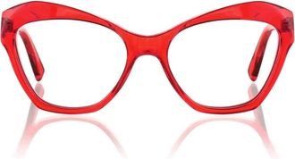 Kirk & Kirk Red Nancy Acrylic Cat-Eye Sunglasses