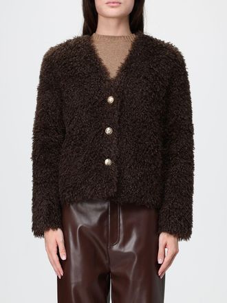 Twinset Cappotto corto monopetto in tessuto boucl&eacute; con scollo a V
