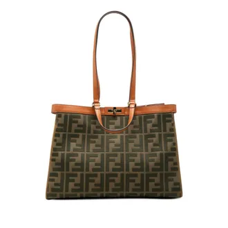 Fendi Pre-owned Fendi Zucca Embroidered Canvas Peekaboo X Tote Ladies X99YSQSYTABEY8KQ