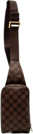 Louis Vuitton Pre-owned Cross Body Bags, female, Brown, Size: ONE SIZE Pre-owned Geronimos Cross Body Bag