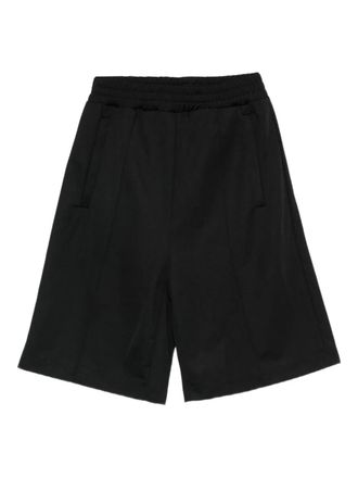 Palm Angels logo-print shorts - men - Cotton - S - Black