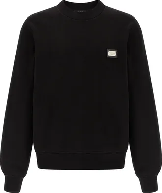 Dolce & Gabbana Black Cotton Mens Sweatshirt