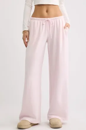 BP. Narrow Waistband Baggy Wide Leg Sweatpants in Pink Primrose at Nordstrom, Size Xx-Small