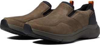 Clarks Mens Wave2.0 Edge Shoes, Color Dark Taupe, Size: 10.5 UK Wide