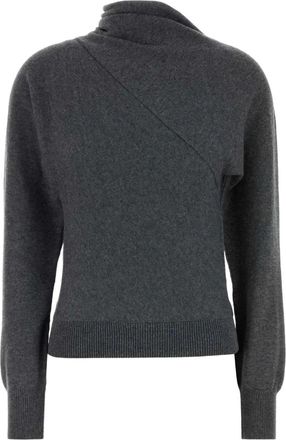 Tom Ford Maglione con scollo asimmetrico - Grigio