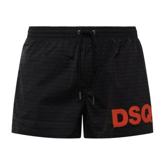 Dsquared2 Beachwear, male, Black, Size: 2XL Boxer Mini