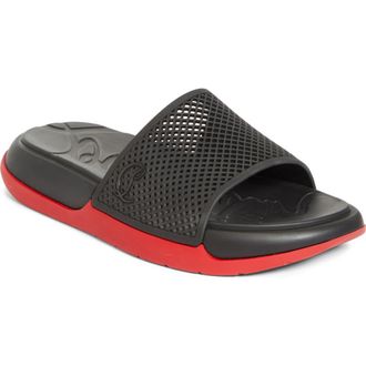 Christian Louboutin Easy Breezy Rubber Slide Sandal in Black at Nordstrom, Size 12Us