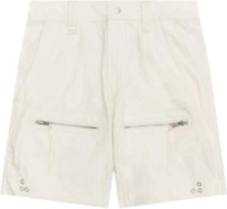 Isabel Marant Cotton Casual Shorts - Heren - Korte Broeken - Beige - W38 - Katoen - Korte Broeken