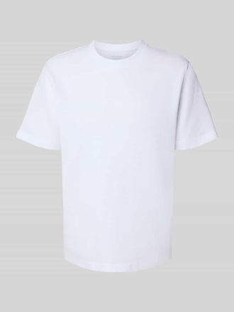 Tom Tailor Regular Fit T-Shirt aus Baumwoll-Mix in Weiss, Gr&ouml;&szlig;e M