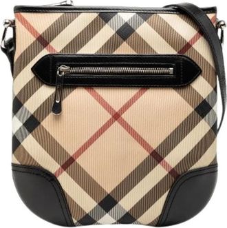 Burberry Pre-owned Cross Body Bags, female, Beige, Size: ONE SIZE Pre-owned The Dryden Crossbody Bag