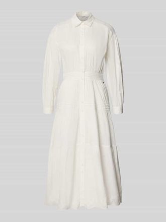 Pepe Jeans London Midi-Freizeitkleid aus reiner Baumwolle Modell CELESTE in Weiss, Gr&ouml;&szlig;e XL