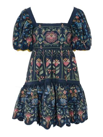 Farm Rio Mini Stitched Garden Dress