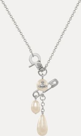 Vivienne Westwood Claude Small Necklace Silver Brass Women