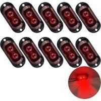 OEM Adecuado Para Luces De Posici&oacute;n Laterales Lntyq 10x 2 Led, Luces De Posici&oacute;n Led Para Remolques De 12/24 V, Luces De Advertencia De 3000 K Para Camion