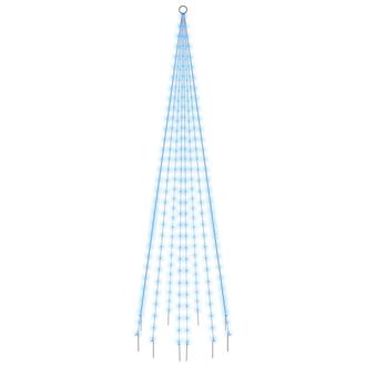 vidaXL Vidaxl &Aacute;rbol De Navidad En Asta De Bandera 310 Led Azul 300 Cm