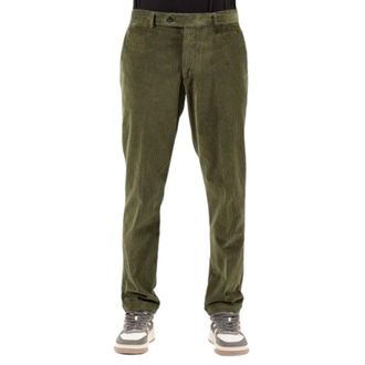 Berwich Uomo, Pantaloni, Verde, L, new