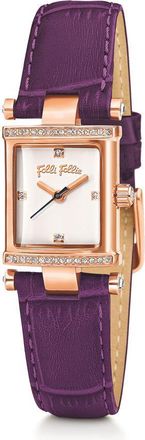 Folli Follie Leather Womens Watch