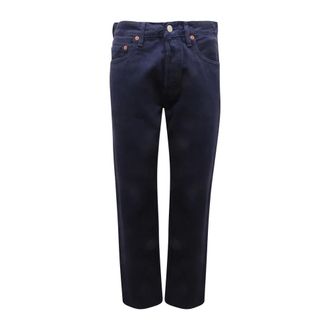 Levi's Straight Jeans, male, Blue, Size: W30 501 Garment-dyed Denim Trousers