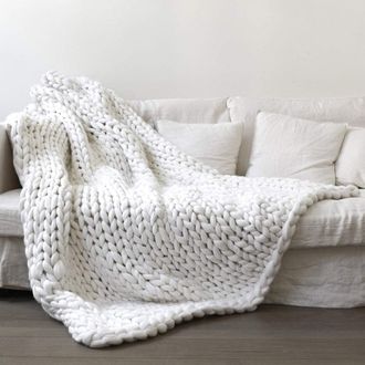 OEM Gruesa, Manta, Grande, Manta De Punto, Manta Para Beb&eacute;, Lana, Hilo, Hecha A Mano, Mascota, Cama, Silla, Sof&aacute;, Brazo, Tejer, Manta, Hogar, Decoraci&oacute;n