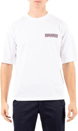 Dsquared2 Uomo, Top, Bianco, M, new