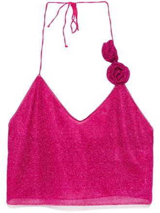 Os&eacute;ree Lumi&egrave;re Rose top - Roze