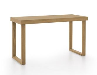 HOGAR 24 Escritorio de madera maciza natural, color encerado