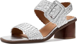 Gentle Souls Madylyn Womens Sandals Silver Leather : 9.5 M