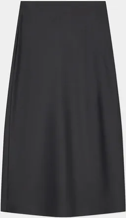 Emporio Armani Satin A-Line Midi Skirt