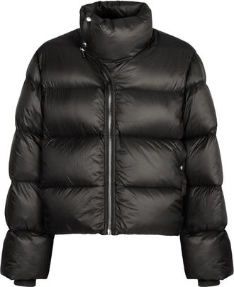Rick Owens Turtle Jacket - Heren - Gewatteerde jassen - Zwart - L - Katoen - Jassen