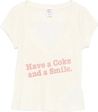 Re/Done Mujer, Camisetas, Beige, Talla: XS