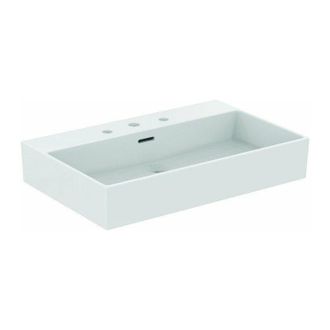Ideal Lavabo Extra 700x450x150mm, Lijado Blanco 3 Orificios Para Grifer&iacute;a, Con Rebosadero Ideal Standard