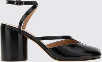 Maison Margiela D&eacute;collet&eacute; Tabi in pelle di vitello con tacco cilindrico alto