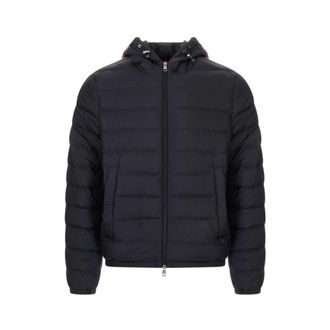Moncler Winter Jackets, male, Blue, Size: 2XL Vermeille Short Down Jacket