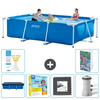 Intex Piscina Con Estructura Rectangular - 300x200x75 Cm - 7-piezas S85