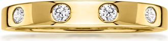Ross-Simons Lab-Grown Diamond Ring in 18kt Gold Over Sterling